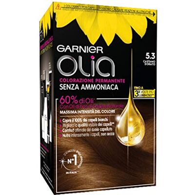 Garnier Olia Hair Coloring Golden Chestnut N. 5,3 Garnier Olia Hair Coloring Golden Chestnut N. 5,3