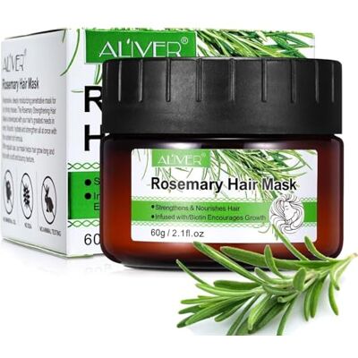 P-Beauty Cosmetic Accessories P-Beauty Masque capillaire au romarin 60 g – Soin intensif pour cheveux secs, crépus et colorés Masque capillaire anti-fourches à l'huile de romarin Soin des cheveux au romarin facilite le P-Beauty Cosmetic Accessories P-Beauty Masque capillaire au romarin 60 g – Soin intensif pour cheveux secs, crépus et colorés Masque capillaire anti-fourches à l'huile de romarin Soin des cheveux au romarin facilite le