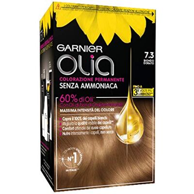 Garnier Olia Coloration permanente et décolorante 7.3 Biondo Dorato Garnier Olia Coloration permanente et décolorante 7.3 Biondo Dorato
