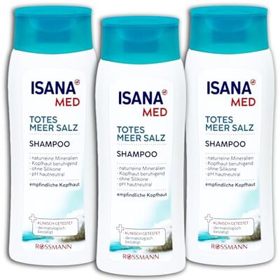 TopDeal Lot de 3 shampoings ISANA MED Mer Morte 3 x 200 ml TopDeal Lot de 3 shampoings ISANA MED Mer Morte 3 x 200 ml