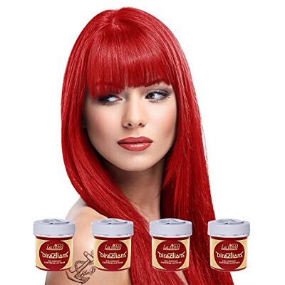 La Riche Directions Lot de 4 colorations semi-permanentes Rouge 88 ml La Riche Directions Lot de 4 colorations semi-permanentes Rouge 88 ml