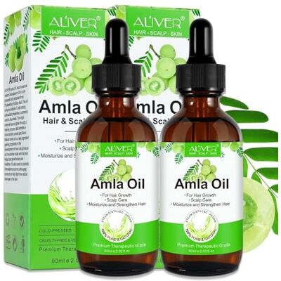 p-beauty Amla Huile capillaire pour une croissance intense des cheveux Contre les pellicules et la perte de cheveux Pressée à froid Bio et végétalienne Vitamine C Acide aminé 2 x 60 ml p-beauty Amla Huile capillaire pour une croissance intense des cheveux Contre les pellicules et la perte de cheveux Pressée à froid Bio et végétalienne Vitamine C Acide aminé 2 x 60 ml