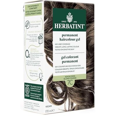 Herbatint Teinture pour cheveux blond cendré 7C Herbatint Teinture pour cheveux blond cendré 7C