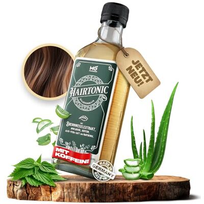 MG Pomaden Hairtonic – Tonique capillaire pour hommes et femmes, soin quotidien avec caféine, ortie, aloe vera, huile d’avocat et panthénol, favorise la croissance des cheveux MG Pomaden Hairtonic – Tonique capillaire pour hommes et femmes, soin quotidien avec caféine, ortie, aloe vera, huile d’avocat et panthénol, favorise la croissance des cheveux