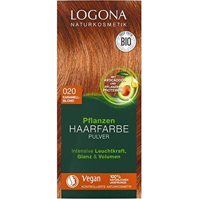 LOGONA Naturkosmetik Logona Herbal Hair Colour Powder 020 caramel blonde LOGONA Naturkosmetik Logona Herbal Hair Colour Powder 020 caramel blonde
