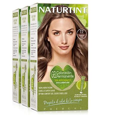 Naturtint Biobased Coloration sans ammoniaque Couverture à 100% des cheveux blancs Ingrédients végétaux Couleur naturelle et durable 7.7 Brun Teide Lot de 3 Naturtint Biobased Coloration sans ammoniaque Couverture à 100% des cheveux blancs Ingrédients végétaux Couleur naturelle et durable 7.7 Brun Teide Lot de 3