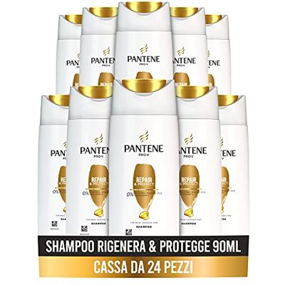 Pantene Pro-V régénère et protège le shampooing, répare instantanément les signes des dégâts, 24 x 90 ml Pantene Pro-V régénère et protège le shampooing, répare instantanément les signes des dégâts, 24 x 90 ml