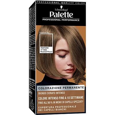 Schwarzkopf , Palette de coloration permanente, teinture pour cheveux, crème professionnelle, système anti-dommages, teinte Pantone 6-66 blond doré intense Schwarzkopf , Palette de coloration permanente, teinture pour cheveux, crème professionnelle, système anti-dommages, teinte Pantone 6-66 blond doré intense