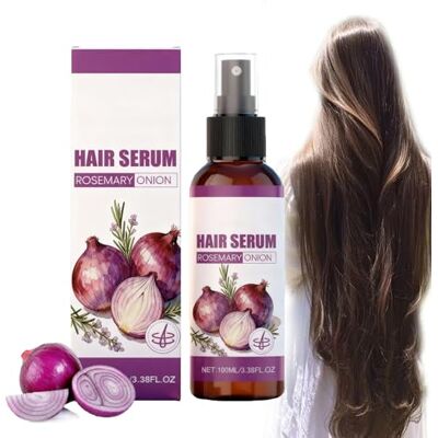 ZLHHRZJX SéRum Capillaire à L'Oignon Et Au Romarin, Spray à L'Huile D'Oignon Rouge Pour La Pousse Des Cheveux, Spray D'Huile Capillaire Hydratante Pour Le Cuir Chevelu Et Les Cheveux SéRum Capillaire (1 PCS) ZLHHRZJX SéRum Capillaire à L'Oignon Et Au Romarin, Spray à L'Huile D'Oignon Rouge Pour La Pousse Des Cheveux, Spray D'Huile Capillaire Hydratante Pour Le Cuir Chevelu Et Les Cheveux SéRum Capillaire (1 PCS)