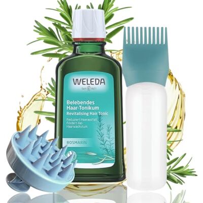 Shumilov 170 ml Applicateur de racine de cheveux compatible avec le lotion capillaire WELEDA à l'huile de romarin Prévient la chute des cheveux et favorise la croissance des cheveux (Vegan) 100 ml Shumilov 170 ml Applicateur de racine de cheveux compatible avec le lotion capillaire WELEDA à l'huile de romarin Prévient la chute des cheveux et favorise la croissance des cheveux (Vegan) 100 ml