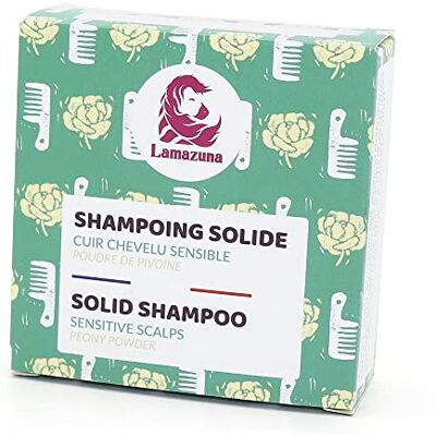 Lamazuna Shampooing solide Sans sulfate Avec poudre de pivoine Pour cuir chevelu sensible Effet fortifiant et harmonisant Contient des huiles essentielles Fabriqué à la main en France 70 Lamazuna Shampooing solide Sans sulfate Avec poudre de pivoine Pour cuir chevelu sensible Effet fortifiant et harmonisant Contient des huiles essentielles Fabriqué à la main en France 70