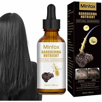 JPSDOWS Sérums Anti-Cheveux Gris,Ganoderma Nutrients Noircissement naturel L' anti-cheveux 30 ml favorise des cheveux plus sains et plus épais JPSDOWS Sérums Anti-Cheveux Gris,Ganoderma Nutrients Noircissement naturel L' anti-cheveux 30 ml favorise des cheveux plus sains et plus épais
