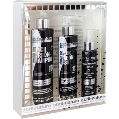 abril et nature Kit Cheveux Anti-Jaunissement Blond Froid Tonifiant & Spray Brillance Pour Cheveux Gris, Blonds & Décolorés Charbon Actif Exfoliant 550 ml abril et nature Kit Cheveux Anti-Jaunissement Blond Froid Tonifiant & Spray Brillance Pour Cheveux Gris, Blonds & Décolorés Charbon Actif Exfoliant 550 ml