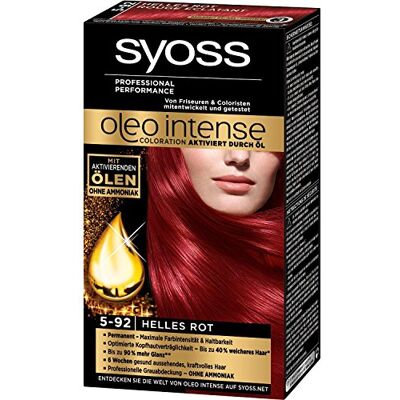 Syoss Huile permanente Oleo Intense Couleur intense (5-92 rouge vif) par Syoss Huile permanente Oleo Intense Couleur intense (5-92 rouge vif) par