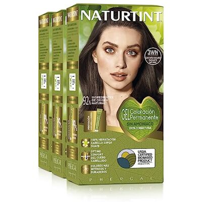 Naturtint Coloration sans ammoniaque Couverture 100% grise Ingrédients végétaux Couleur naturelle et longue durée 3WN Brun foncé radiant naturel Naturtint Coloration sans ammoniaque Couverture 100% grise Ingrédients végétaux Couleur naturelle et longue durée 3WN Brun foncé radiant naturel