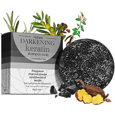 Zankie Barre de shampooing inversée pour cheveux gris, Savon shampooing réparateur pour cheveux fins et blancs, Produits de renforcement des cheveux, barre rafraîchissante pour le cuir chevelu pour Zankie Barre de shampooing inversée pour cheveux gris, Savon shampooing réparateur pour cheveux fins et blancs, Produits de renforcement des cheveux, barre rafraîchissante pour le cuir chevelu pour