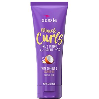 Aussie Miracle Curls Frizz Taming Crème Curl avec noix de coco et jojoba 6,8 oz Aussie Miracle Curls Frizz Taming Crème Curl avec noix de coco et jojoba 6,8 oz