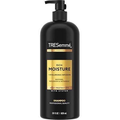 TRESemmé Shampoing hydratant riche pour cheveux secs formulé avec la technologie Pro Style 85 ml TRESemmé Shampoing hydratant riche pour cheveux secs formulé avec la technologie Pro Style 85 ml
