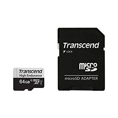 Transcend Carte microSD 64 Go Pour les Dashcams, caméras de sécurité et systèmes de sécurité TS64GUSD350V Transcend Carte microSD 64 Go Pour les Dashcams, caméras de sécurité et systèmes de sécurité TS64GUSD350V