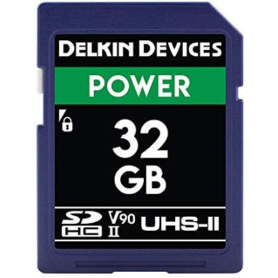 Delkin Carte mémoire SDHC UHS-II (U3/V90) 32 Go Delkin Carte mémoire SDHC UHS-II (U3/V90) 32 Go
