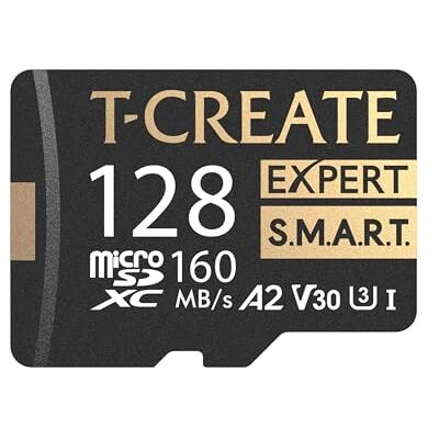 TEAMGROUP T-Create Smart A2 Carte mémoire micro SDXC U3 V30 4K R/W Vitesse jusqu'à 160/150 Mo/s 128 Go TEAMGROUP T-Create Smart A2 Carte mémoire micro SDXC U3 V30 4K R/W Vitesse jusqu'à 160/150 Mo/s 128 Go