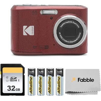 Kodak PIXPRO FZ45 Lot de 4 appareils photo numériques 16 MP avec zoom optique 4x, grand angle de 27 mm et écran LCD de 2,7" avec carte mémoire SD de 32 Go, piles AA et chiffon de nettoyage pour Kodak PIXPRO FZ45 Lot de 4 appareils photo numériques 16 MP avec zoom optique 4x, grand angle de 27 mm et écran LCD de 2,7" avec carte mémoire SD de 32 Go, piles AA et chiffon de nettoyage pour