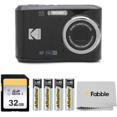 Kodak PIXPRO FZ45 Lot de 4 appareils photo numériques 16 MP avec zoom optique 4x, grand angle de 27 mm et écran LCD de 2,7", carte mémoire SD de 32 Go, piles AA et chiffon de nettoyage pour objectif Kodak PIXPRO FZ45 Lot de 4 appareils photo numériques 16 MP avec zoom optique 4x, grand angle de 27 mm et écran LCD de 2,7", carte mémoire SD de 32 Go, piles AA et chiffon de nettoyage pour objectif