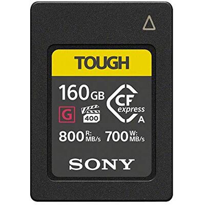 Sony VPG400 Tough CFexpress Carte mémoire Flash Haute Vitesse Classe G, 160 Go Type A (800 Mo/s en Lecture et 700 Mo/s en écriture) CEA-G160t Sony VPG400 Tough CFexpress Carte mémoire Flash Haute Vitesse Classe G, 160 Go Type A (800 Mo/s en Lecture et 700 Mo/s en écriture) CEA-G160t