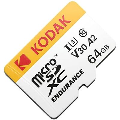 EMTEC Kodak Carte micro SD 64 Go haute endurance + adaptateur UHS-I U3 A2 V30 EMTEC Kodak Carte micro SD 64 Go haute endurance + adaptateur UHS-I U3 A2 V30