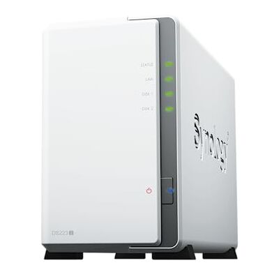 Synology DS223j ST4000VN006 Station de disque NAS 2 baies Realtek RTD1619B 4 cœurs 1,7 GHz 1 Go de RAM DDR4 1 x RJ-45 1 GbE avec 2 disques durs NAS Seagate IronWolf de 4 To Synology DS223j ST4000VN006 Station de disque NAS 2 baies Realtek RTD1619B 4 cœurs 1,7 GHz 1 Go de RAM DDR4 1 x RJ-45 1 GbE avec 2 disques durs NAS Seagate IronWolf de 4 To