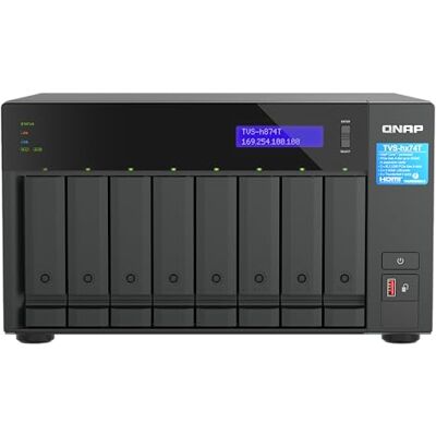 QNAP Systems TVS-H874T-I9-64G 8 Bay I9 16C QNAP Systems TVS-H874T-I9-64G 8 Bay I9 16C