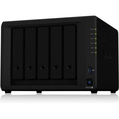 Synology Disk Station DS1520+ Serveur NAS 5 Baies SATA 6Gb/s Raid 0, 1, 5, 6, 10, JBOD RAM 8 Go Gigabit Ethernet iSCSI, sans Disque Synology Disk Station DS1520+ Serveur NAS 5 Baies SATA 6Gb/s Raid 0, 1, 5, 6, 10, JBOD RAM 8 Go Gigabit Ethernet iSCSI, sans Disque