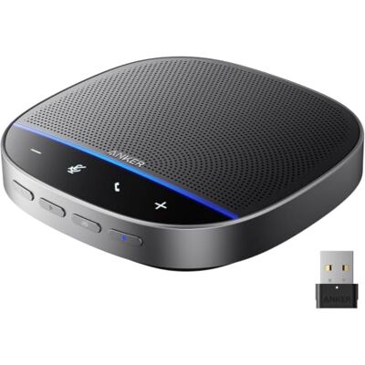 Anker PowerConf S500 Haut-parleur de conférence avec certification zoom, USB-C Bluetooth pour appels, conférences, téléphones, microphones pour enregistrement vocal intelligent, noir Anker PowerConf S500 Haut-parleur de conférence avec certification zoom, USB-C Bluetooth pour appels, conférences, téléphones, microphones pour enregistrement vocal intelligent, noir