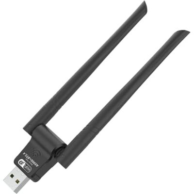 Generic BT5.4 Émetteur de récepteur de réseau externe Double bande 2,4G et 5G Dongle de réception de signal avec antenne 2in1 USB WiFi pour PC Bureau ordinateur portable Generic BT5.4 Émetteur de récepteur de réseau externe Double bande 2,4G et 5G Dongle de réception de signal avec antenne 2in1 USB WiFi pour PC Bureau ordinateur portable