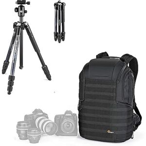 Manfrotto Element MII Trépied de voyage en aluminium avec rotule pour appareils photo compacts, CSC, DSLR et Lowerpro ProTactic 450AW II pour appareils photo professionnels, drones, création de Manfrotto Element MII Trépied de voyage en aluminium avec rotule pour appareils photo compacts, CSC, DSLR et Lowerpro ProTactic 450AW II pour appareils photo professionnels, drones, création de