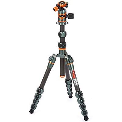 3 Legged Thing Legends Ray Kit trépied en fibre de carbone – Trépied réglable pour appareil photo avec 3 pieds amovibles et plusieurs points de montage 3 Legged Thing Legends Ray Kit trépied en fibre de carbone – Trépied réglable pour appareil photo avec 3 pieds amovibles et plusieurs points de montage