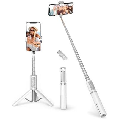 ATUMTEK Perché à Selfie, Selfie Stick Trépied Monopode Réglable Télescopique 3 en 1 Extensible 270° Rotation TikTok pour iPhone et Android, Enregistrement Vidéo, Blogage, Streaming en Direct ATUMTEK Perché à Selfie, Selfie Stick Trépied Monopode Réglable Télescopique 3 en 1 Extensible 270° Rotation TikTok pour iPhone et Android, Enregistrement Vidéo, Blogage, Streaming en Direct