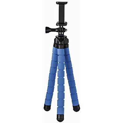 Hama Trépied"Flex" pour smartphone et GoPro, 26 cm, bleu Hama Trépied"Flex" pour smartphone et GoPro, 26 cm, bleu