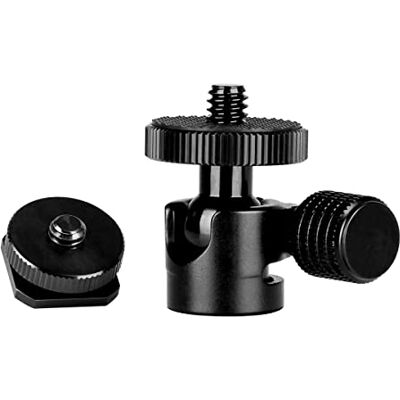 koolehaoda Adaptateur de fixation pour appareil photo, vidéo, trépied monopode avec rotule 1/4 koolehaoda Adaptateur de fixation pour appareil photo, vidéo, trépied monopode avec rotule 1/4