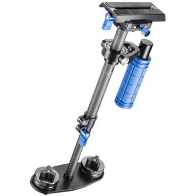 Walimex Pro StabyPod XS Steadycam Trépied en carbone pour stabiliser les appareils photo reflex numériques 40 cm Walimex Pro StabyPod XS Steadycam Trépied en carbone pour stabiliser les appareils photo reflex numériques 40 cm