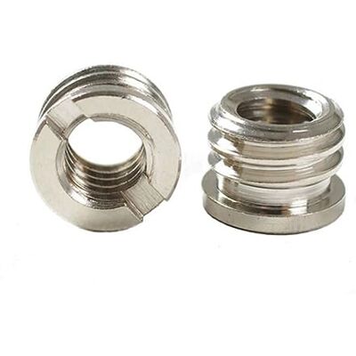 ayex Lot de 2 adaptateurs filetés convertit le filetage 1/4" en filetage 3/8" pour appareil photo et trépied ayex Lot de 2 adaptateurs filetés convertit le filetage 1/4" en filetage 3/8" pour appareil photo et trépied