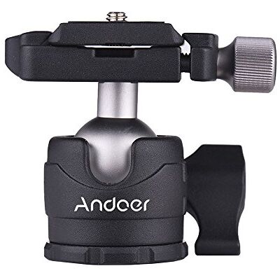 Andoer Mini trépied à rotule 360 degrés avec plateau à dégagement rapide et niveau à bulle Andoer Mini trépied à rotule 360 degrés avec plateau à dégagement rapide et niveau à bulle