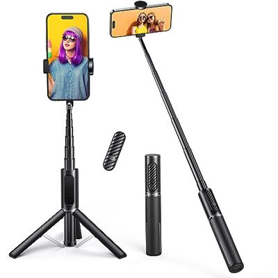 ATUMTEK Perché à Selfie, Selfie Stick Trépied Monopode Bluetooth Télescopique 3 en 1 Extensible 270° Rotation TikTok pour iPhone et Android, Enregistrement Vidéo, Blogage, Streaming en Direct ATUMTEK Perché à Selfie, Selfie Stick Trépied Monopode Bluetooth Télescopique 3 en 1 Extensible 270° Rotation TikTok pour iPhone et Android, Enregistrement Vidéo, Blogage, Streaming en Direct