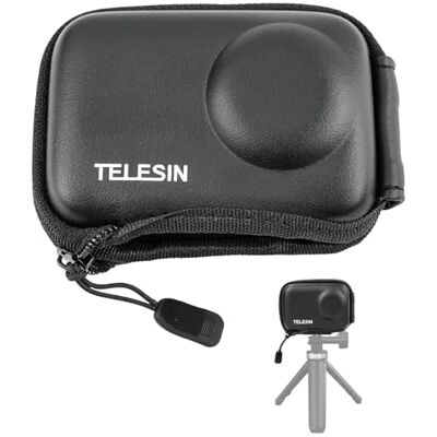TELESIN Mini étui de transport pour DJI Osmo Action 5 Pro 4 3 Insta 360 Ace Insta360 Ace Pro, mini sac de transport de protection demi-fermeture éclair pour DJI Osmo Action Selfie Stick Trépied TELESIN Mini étui de transport pour DJI Osmo Action 5 Pro 4 3 Insta 360 Ace Insta360 Ace Pro, mini sac de transport de protection demi-fermeture éclair pour DJI Osmo Action Selfie Stick Trépied