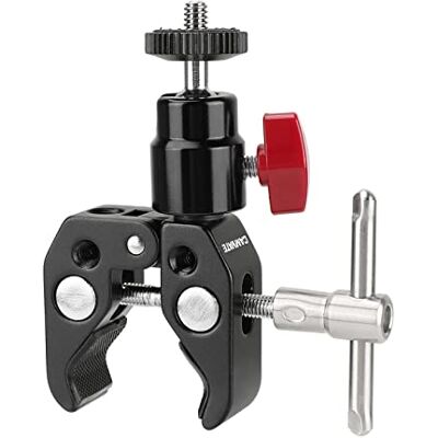 CAMVATE Mini rotule articulée Super Clamp avec trou de filetage 1/4"-20 CAMVATE Mini rotule articulée Super Clamp avec trou de filetage 1/4"-20