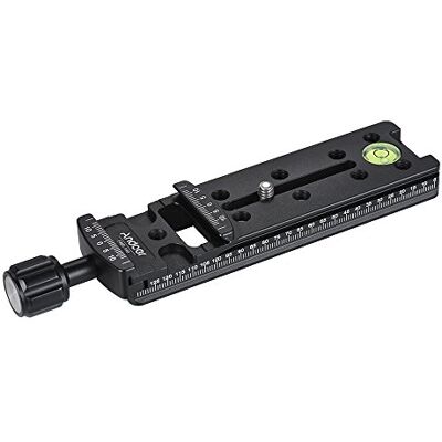 Andoer Adaptateur de pince à dégagement rapide pour rail coulissant Arca Swiss 140 mm Andoer Adaptateur de pince à dégagement rapide pour rail coulissant Arca Swiss 140 mm