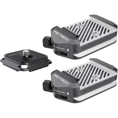 PGYTECH Plaque & Pince Arca-Swiss V2 à Dégagement Rapide, avec Filetage 1/4"-3/8" pour Sony/Nikon/Fuji/DJI Passage entre Trépieds/Gimbals/Sliders/Stabilisateurs (Deux Pinces + Plaque) PGYTECH Plaque & Pince Arca-Swiss V2 à Dégagement Rapide, avec Filetage 1/4"-3/8" pour Sony/Nikon/Fuji/DJI Passage entre Trépieds/Gimbals/Sliders/Stabilisateurs (Deux Pinces + Plaque)