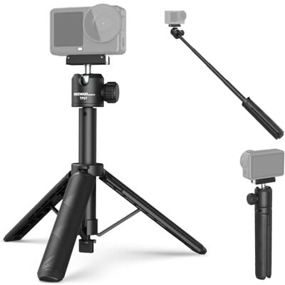 NEEWER BASICS Trépied Pour Caméra d'Action & Perche à Selfie,Compatible avec DJI Osmo Action 6 Osmo 360 Nano;Support Bureau de 8,1-21,3’’ avec Adaptateur Magnétique à Fixation Rapide Rotule Vidéo,TP57 NEEWER BASICS Trépied Pour Caméra d'Action & Perche à Selfie,Compatible avec DJI Osmo Action 6 Osmo 360 Nano;Support Bureau de 8,1-21,3’’ avec Adaptateur Magnétique à Fixation Rapide Rotule Vidéo,TP57