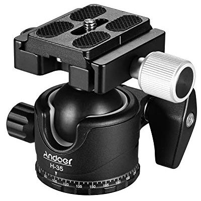 Andoer Panorama Trépied Balhead En Aluminium Mount Adapter U-rainure Faible Gravité Centre Conception avec Sac de Transport Max. 15kg / 33lbs capacité de charge Andoer Panorama Trépied Balhead En Aluminium Mount Adapter U-rainure Faible Gravité Centre Conception avec Sac de Transport Max. 15kg / 33lbs capacité de charge