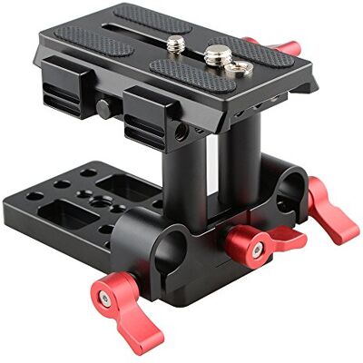 CAMVATE Plaque de Base de Support à dégagement Rapide QR pour Manfrotto 501/504/ 577/701 Standard Accessoire (Rouge) CAMVATE Plaque de Base de Support à dégagement Rapide QR pour Manfrotto 501/504/ 577/701 Standard Accessoire (Rouge)